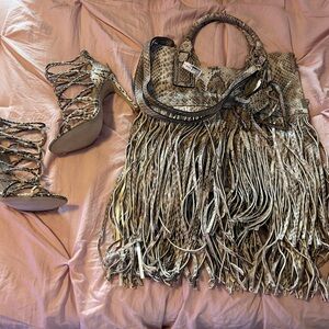 Aldo’s Snakeskin Purse and Heels